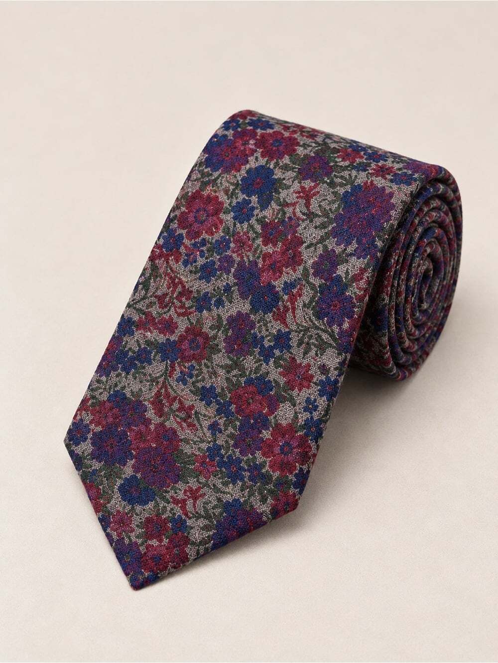 Ted Baker London Floral Wool Necktie Multicolor Designer Made in Italy Tie